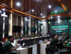 Setting Krusial Yang Memberikan Gambaran Komprehensif Penyelenggaraan Latihan, Pangdam II/Sriwijaya Terima Paparan Rencana Latihan Kotama Terintegrasi TA 2025