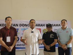 M. Hidayat,S.E.,M.Si Wakil Ketua DPRD Palembang Hadiri Kegiatan Donor Darah Bersama