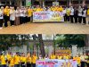 Golkar Palembang Bagikan 10 Ribu Masker dan Susu Kotak kepada Masyarakat dan Pelajar