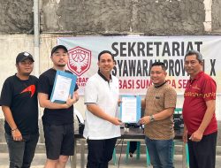 Panitia Musprov PERBASI Sumsel Terima Pengembalian Berkas M. Hidayat